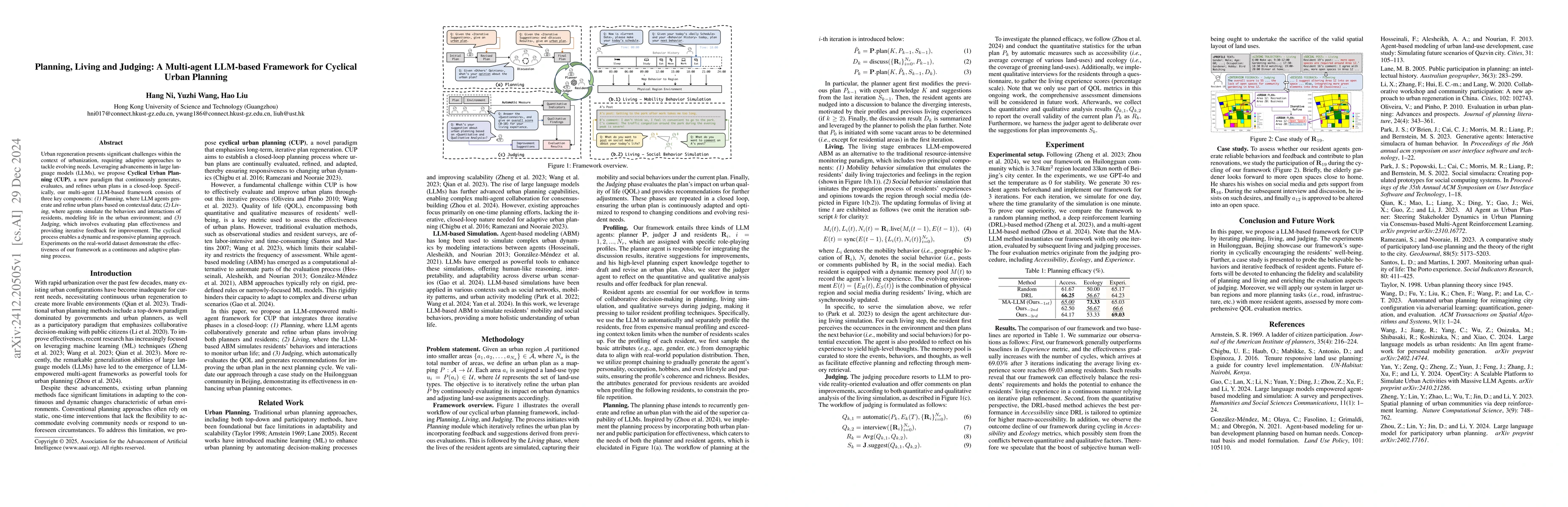 Thumbnail for Planning, Living and Judging: A Multi-agent LLM-based Framework for
  Cyclical Urban Planning