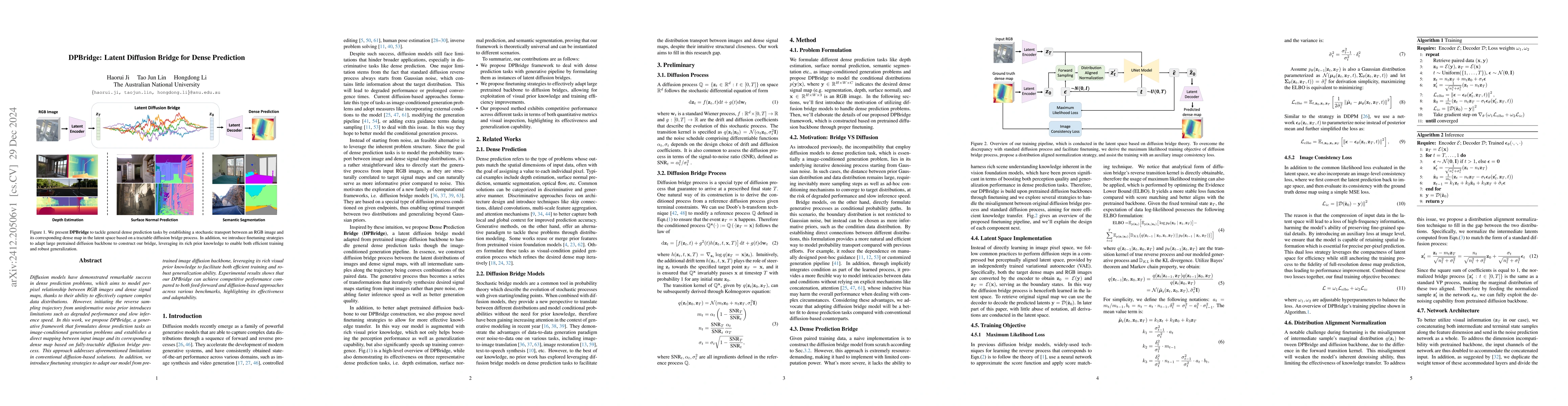 Thumbnail for DPBridge: Latent Diffusion Bridge for Dense Prediction