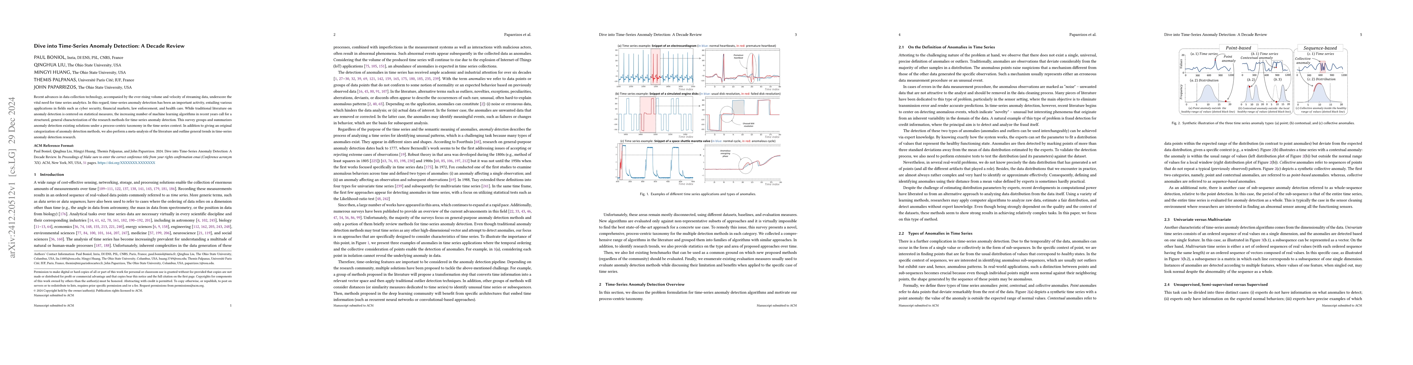 Thumbnail for Dive into Time-Series Anomaly Detection: A Decade Review