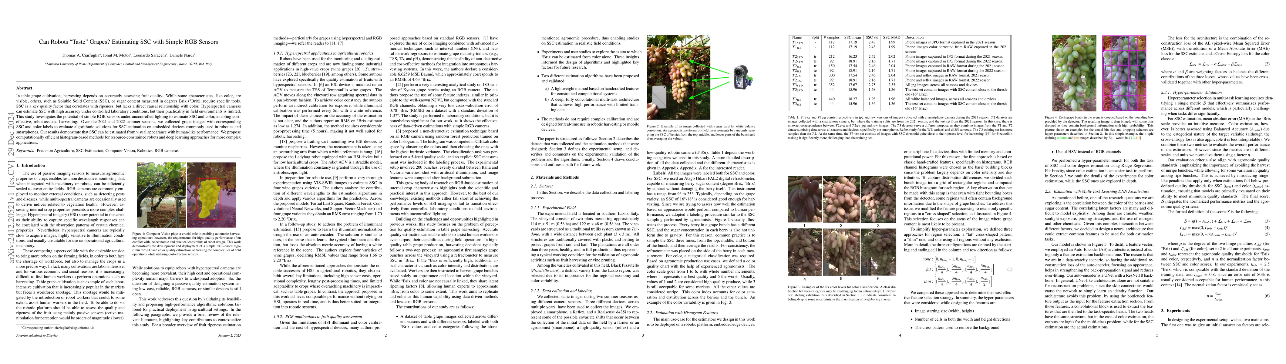 Thumbnail for Can Robots "Taste" Grapes? Estimating SSC with Simple RGB Sensors