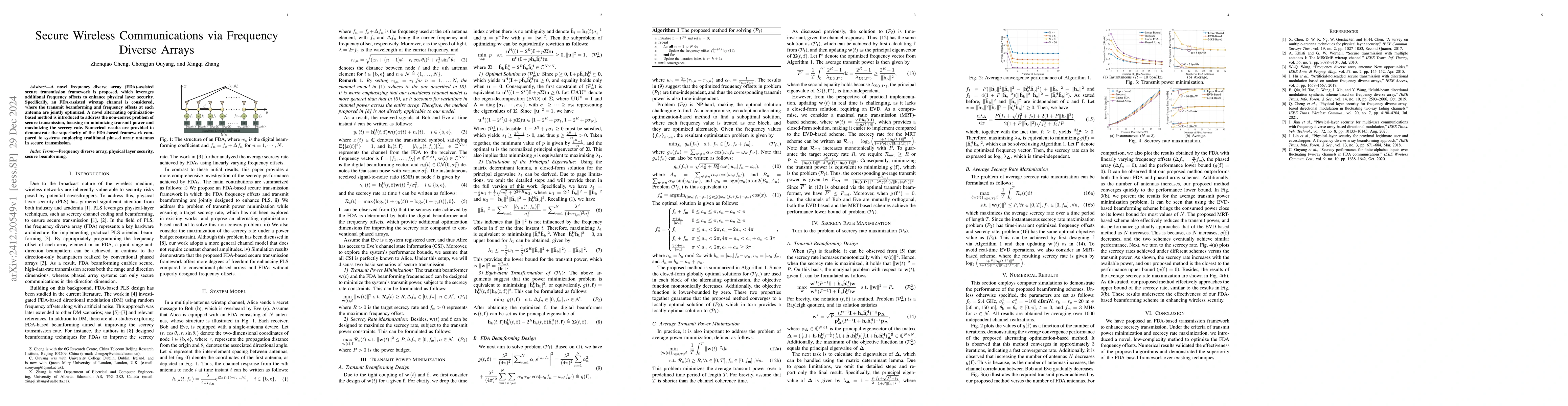 Thumbnail for Secure Wireless Communications via Frequency Diverse Arrays