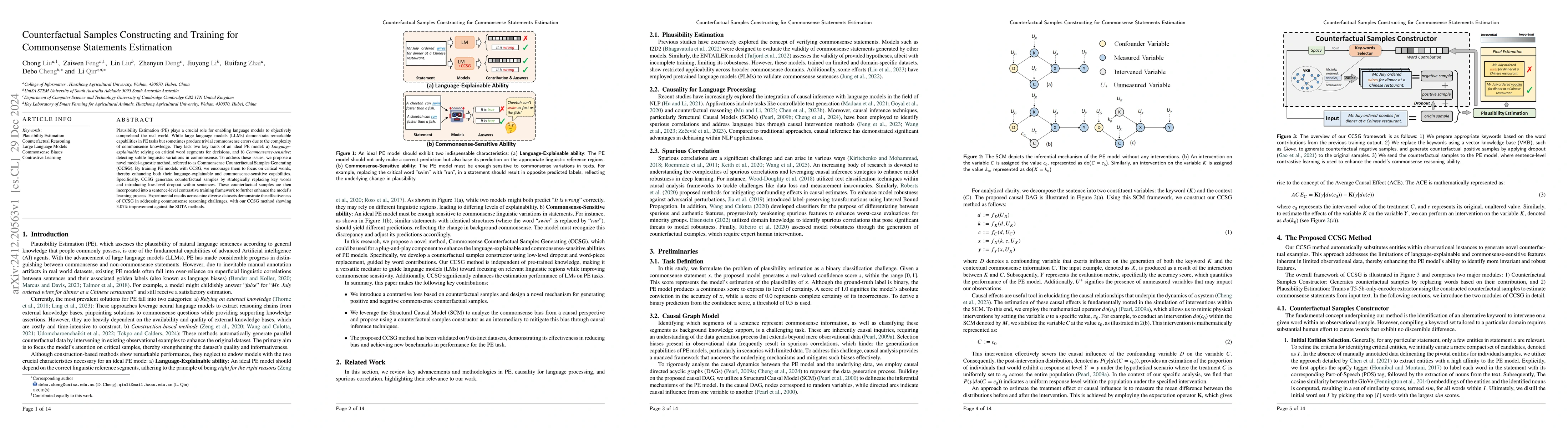 Thumbnail for Counterfactual Samples Constructing and Training for Commonsense
  Statements Estimation