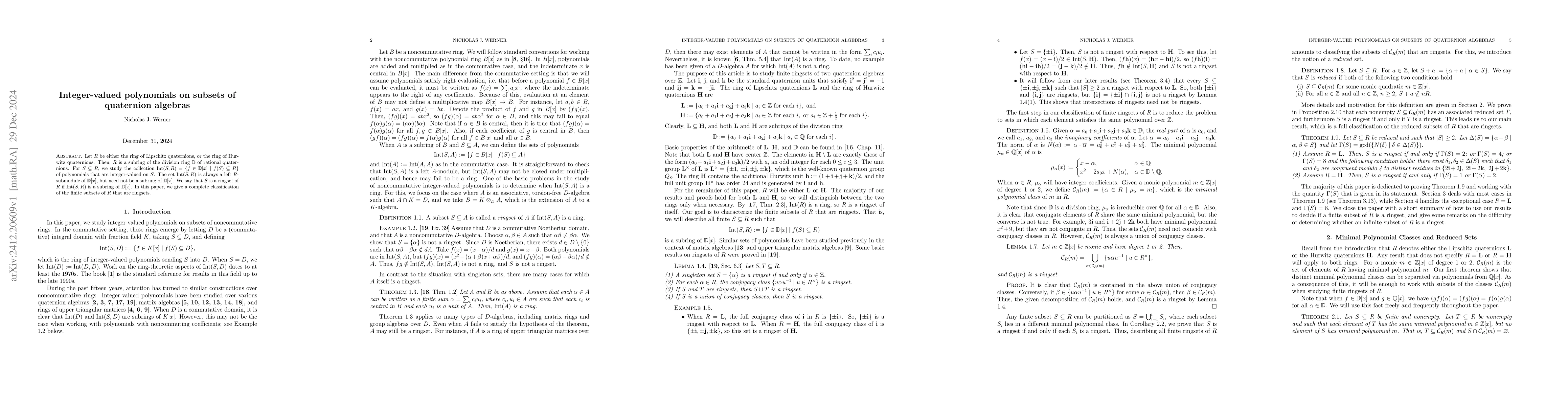 Thumbnail for Integer-valued polynomials on subsets of quaternion algebras
