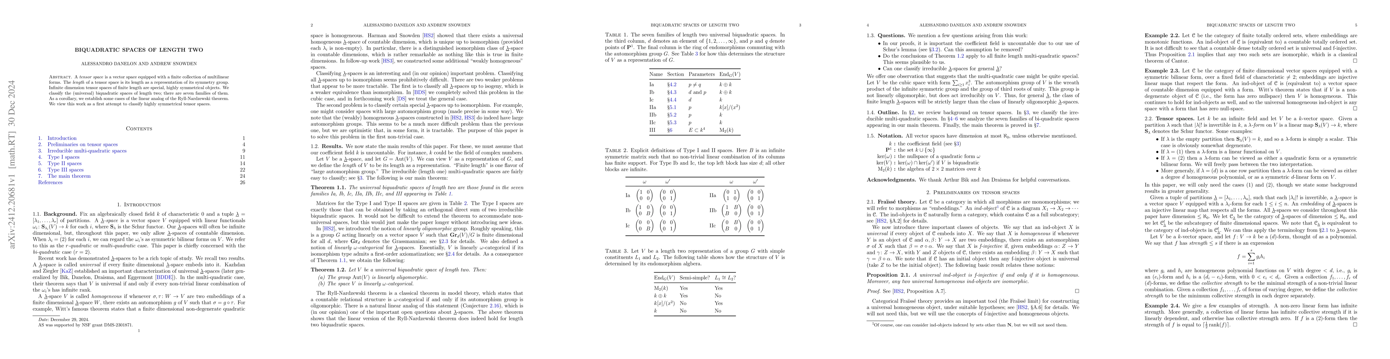 Thumbnail for Biquadratic spaces of length two