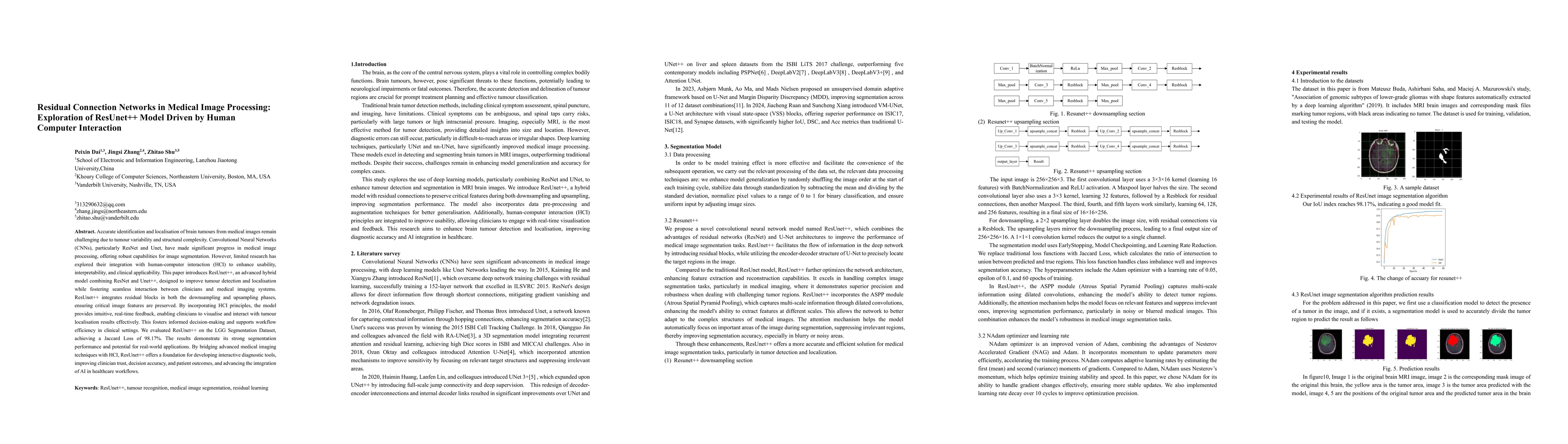 Thumbnail for Residual Connection Networks in Medical Image Processing: Exploration of
  ResUnet++ Model Driven by Human Computer Interaction