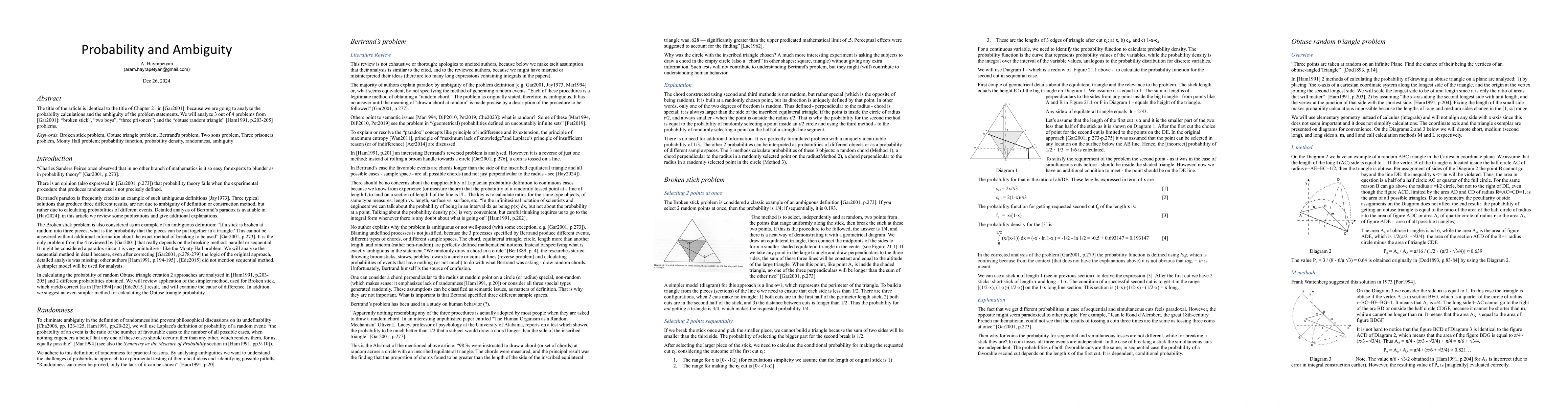 Thumbnail for Probability and Ambiguity