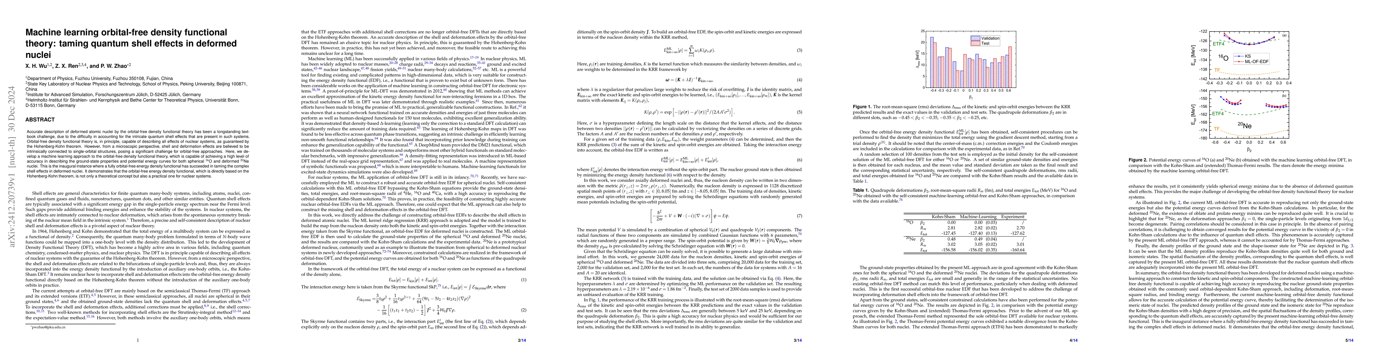 Thumbnail for Machine learning orbital-free density functional theory: taming quantum
  shell effects in deformed nuclei