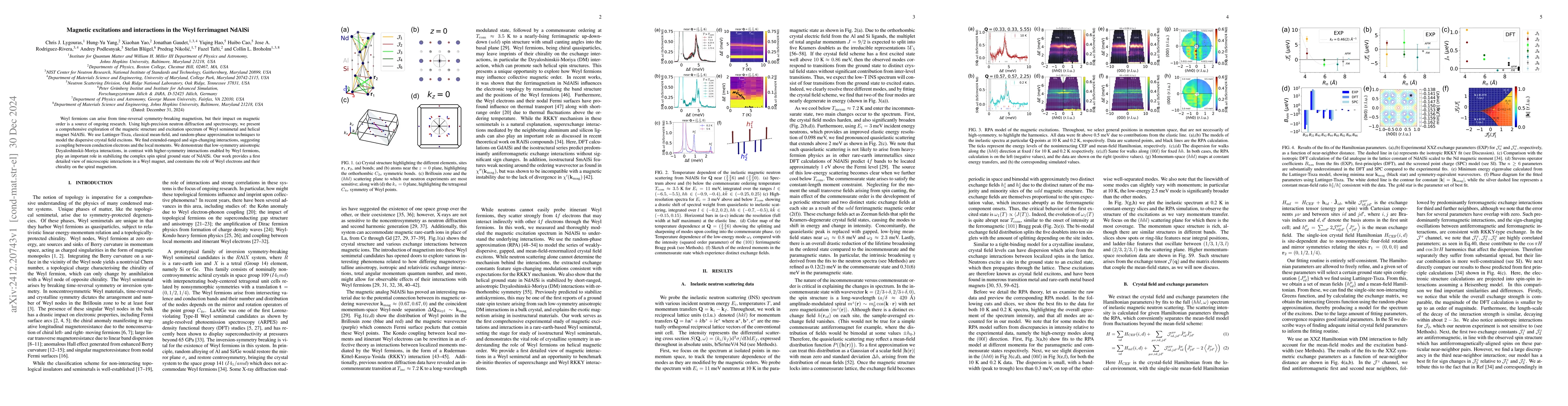 Thumbnail for Magnetic excitations and interactions in the Weyl ferrimagnet NdAlSi