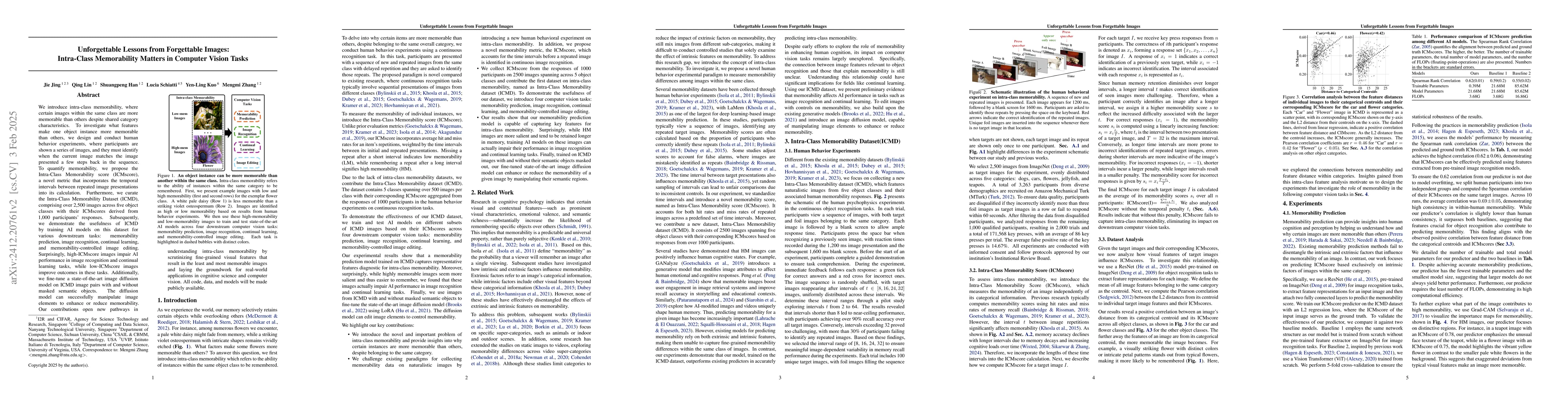 Thumbnail for Unforgettable Lessons from Forgettable Images: Intra-Class Memorability
  Matters in Computer Vision Tasks