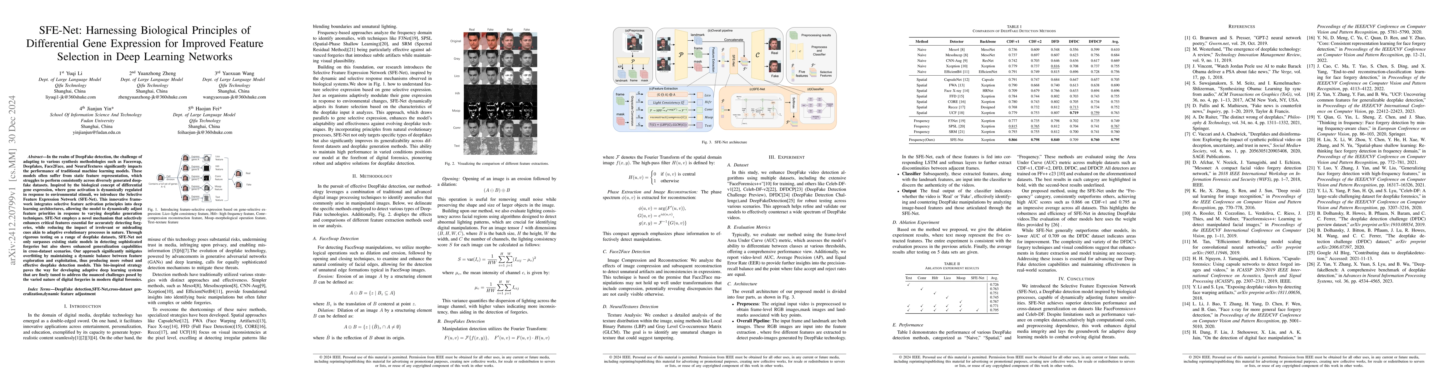 Thumbnail for SFE-Net: Harnessing Biological Principles of Differential Gene
  Expression for Improved Feature Selection in Deep Learning Networks
