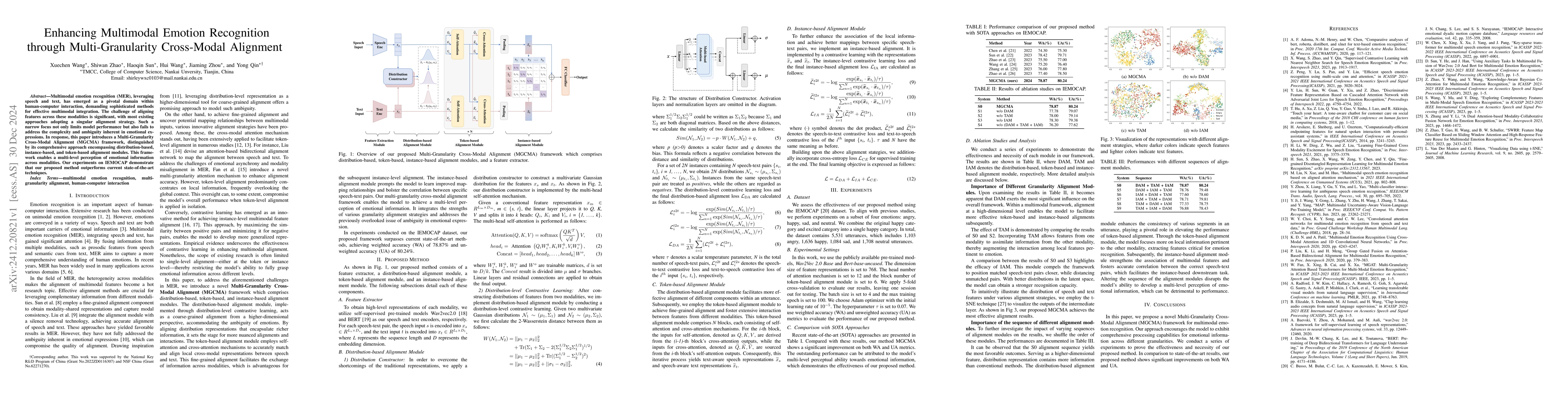 Thumbnail for Enhancing Multimodal Emotion Recognition through Multi-Granularity
  Cross-Modal Alignment