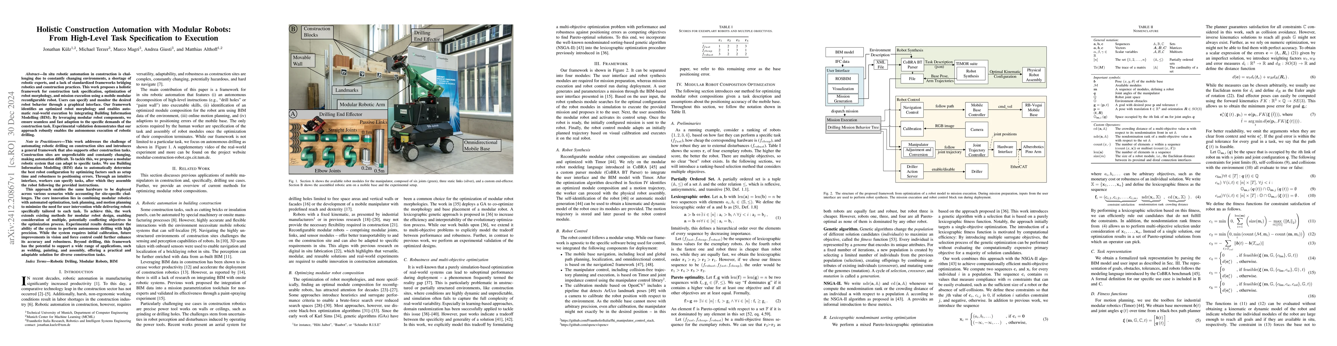Thumbnail for Holistic Construction Automation with Modular Robots: From High-Level
  Task Specification to Execution