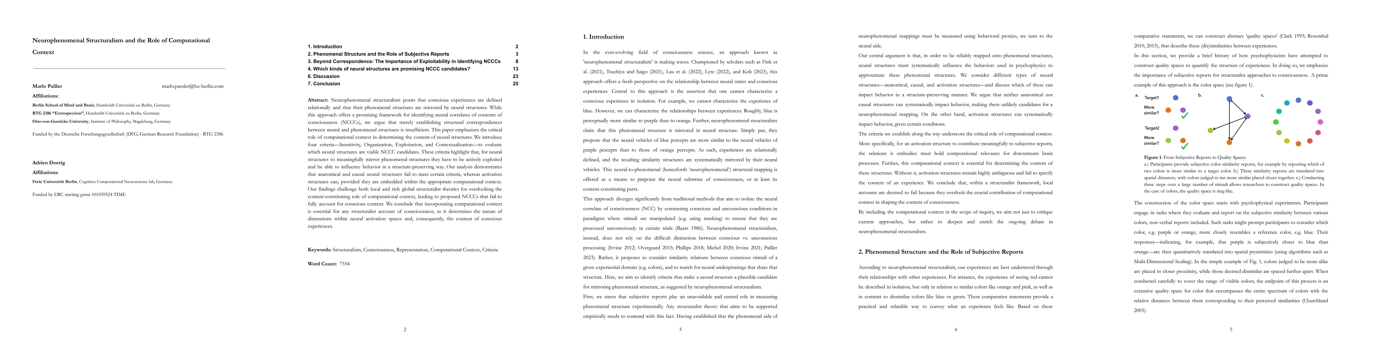 Thumbnail for Neurophenomenal Structuralism and the Role of Computational Context