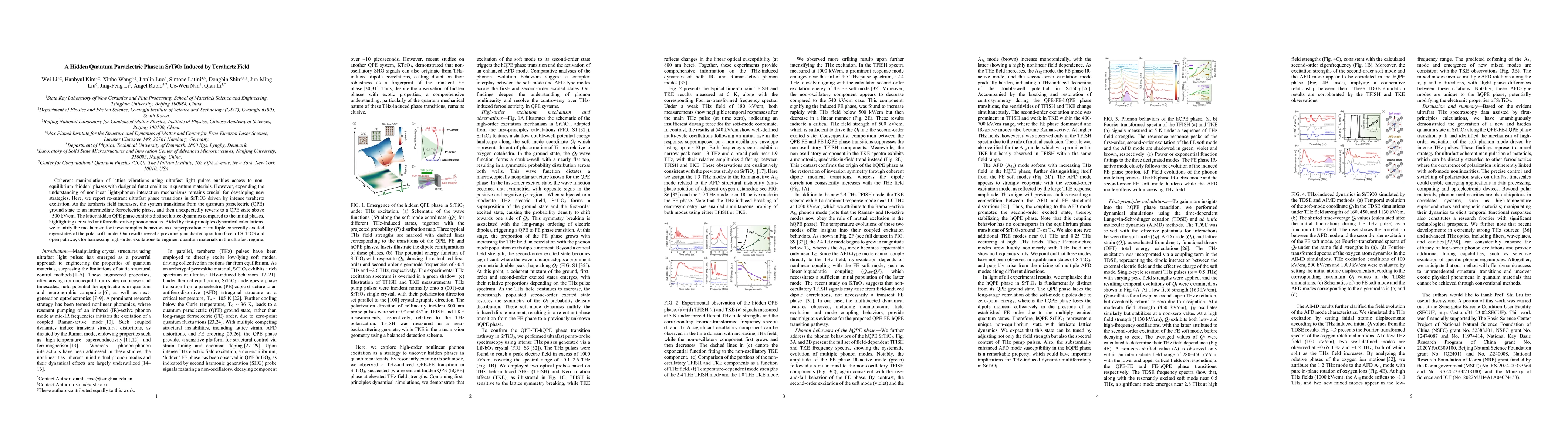 Thumbnail for A Hidden Quantum Paraelectric Phase in SrTiO3 Induced by Terahertz Field