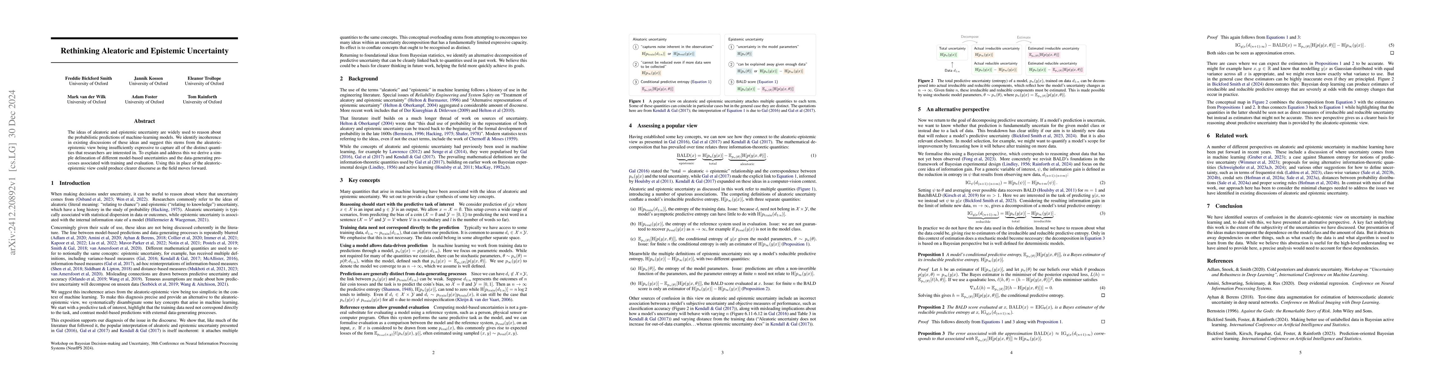 Thumbnail for Rethinking Aleatoric and Epistemic Uncertainty