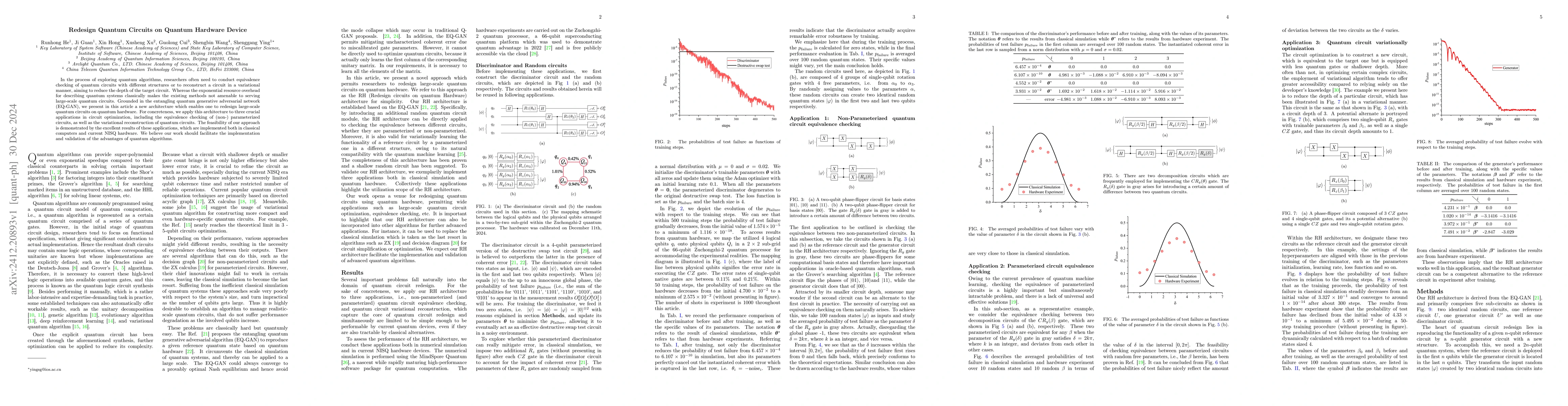 Thumbnail for Redesign Quantum Circuits on Quantum Hardware Device
