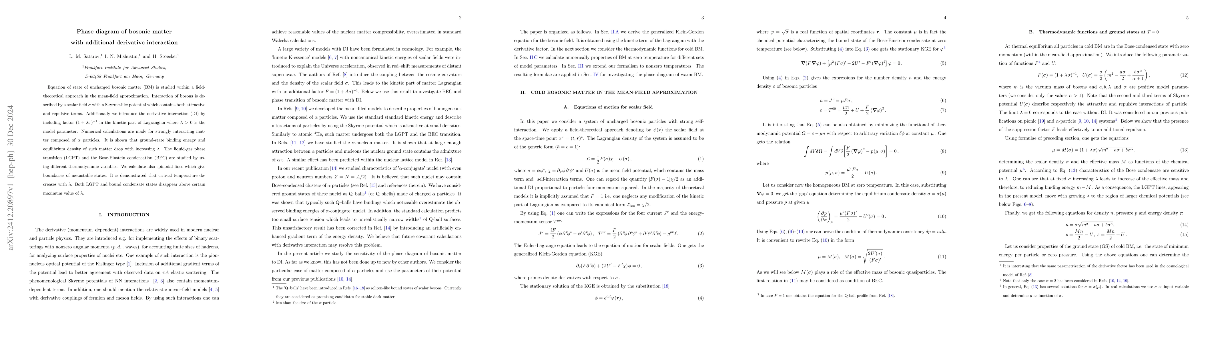 Thumbnail for Phase diagram of bosonic matter with additional derivative interaction