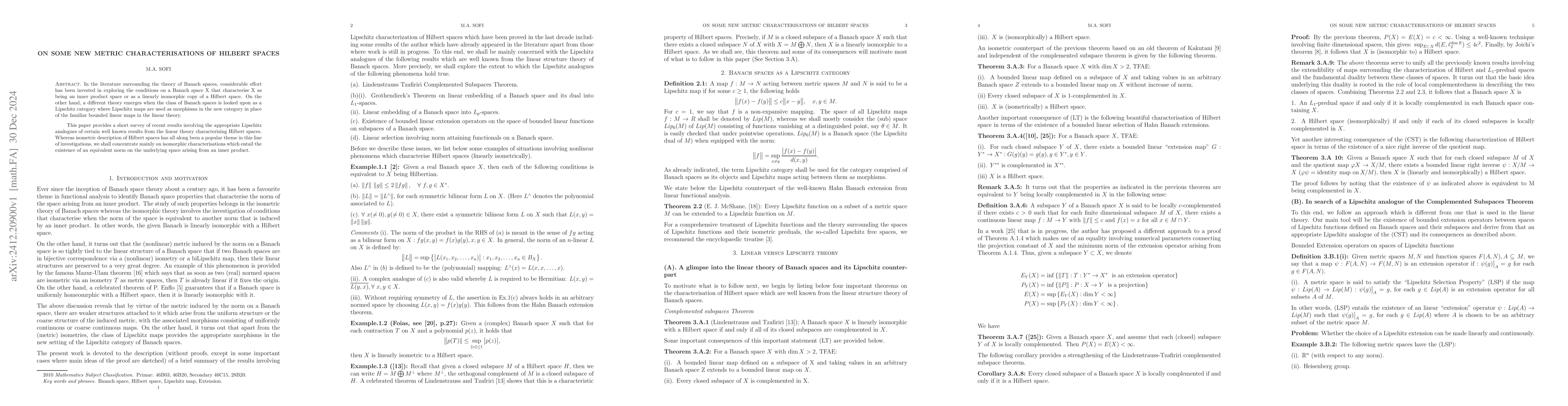 Thumbnail for On some new metric characterisations of Hilbert spaces