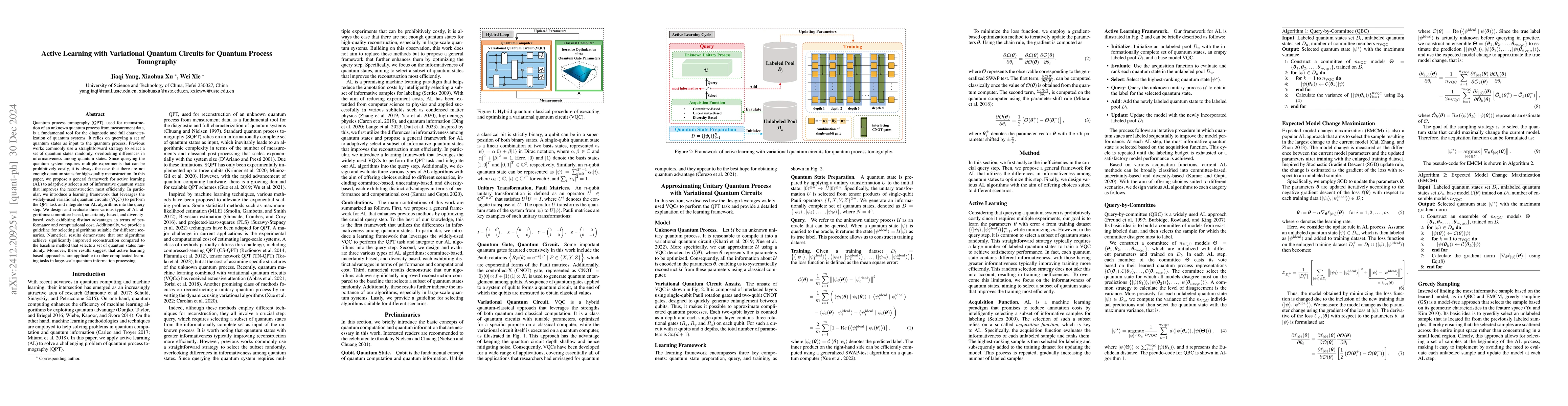 Thumbnail for Active Learning with Variational Quantum Circuits for Quantum Process
  Tomography