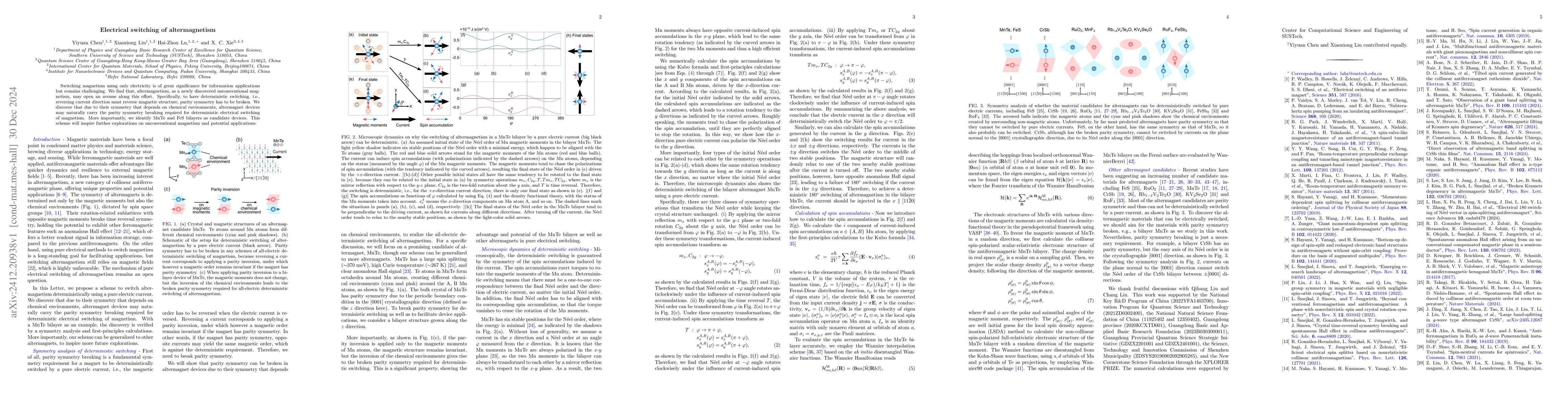 Thumbnail for Electrical switching of altermagnetism