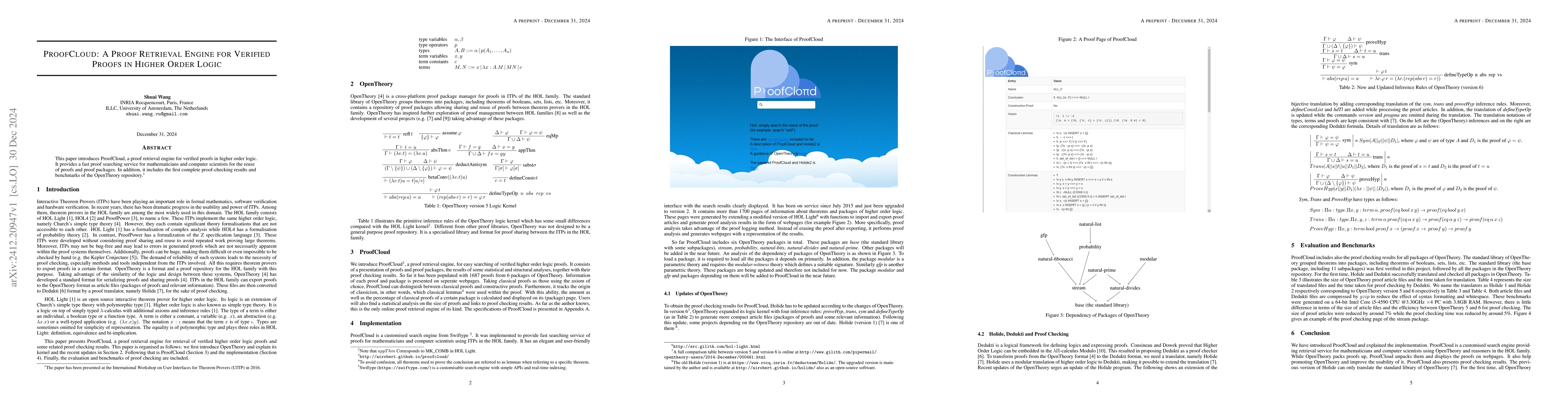 Thumbnail for ProofCloud: A Proof Retrieval Engine for Verified Proofs in Higher Order
  Logic