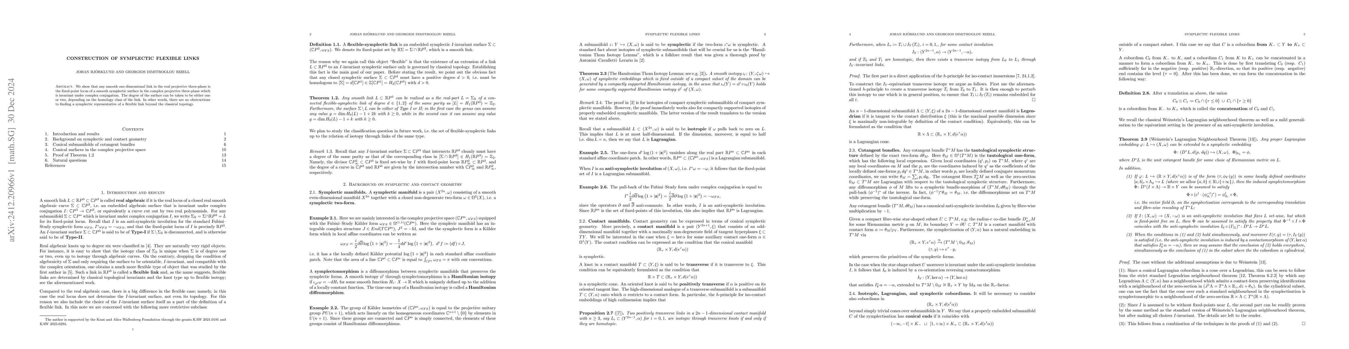 Thumbnail for Construction of symplectic flexible links