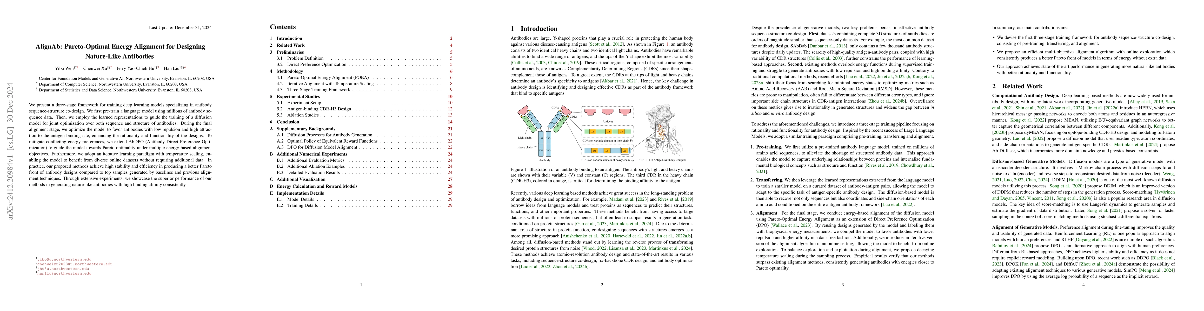 Thumbnail for AlignAb: Pareto-Optimal Energy Alignment for Designing Nature-Like
  Antibodies