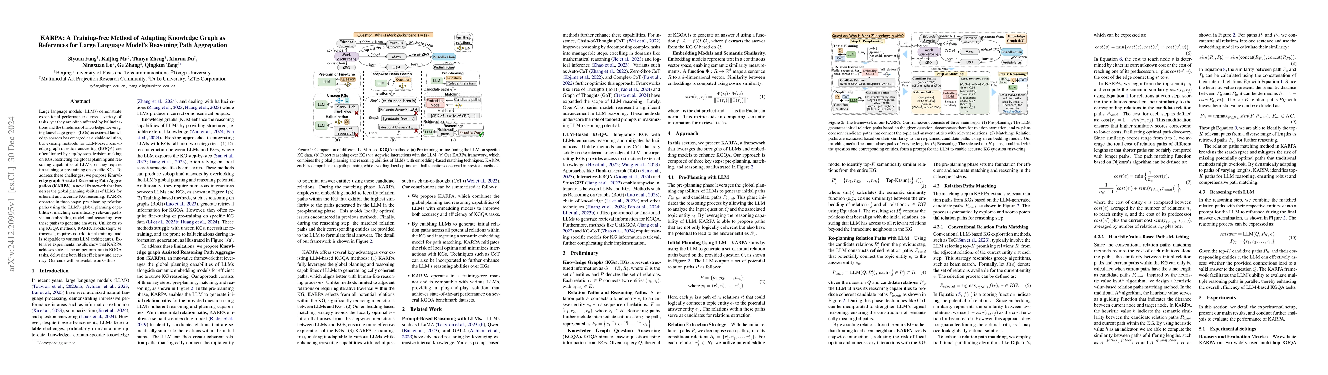 Thumbnail for KARPA: A Training-free Method of Adapting Knowledge Graph as References
  for Large Language Model's Reasoning Path Aggregation