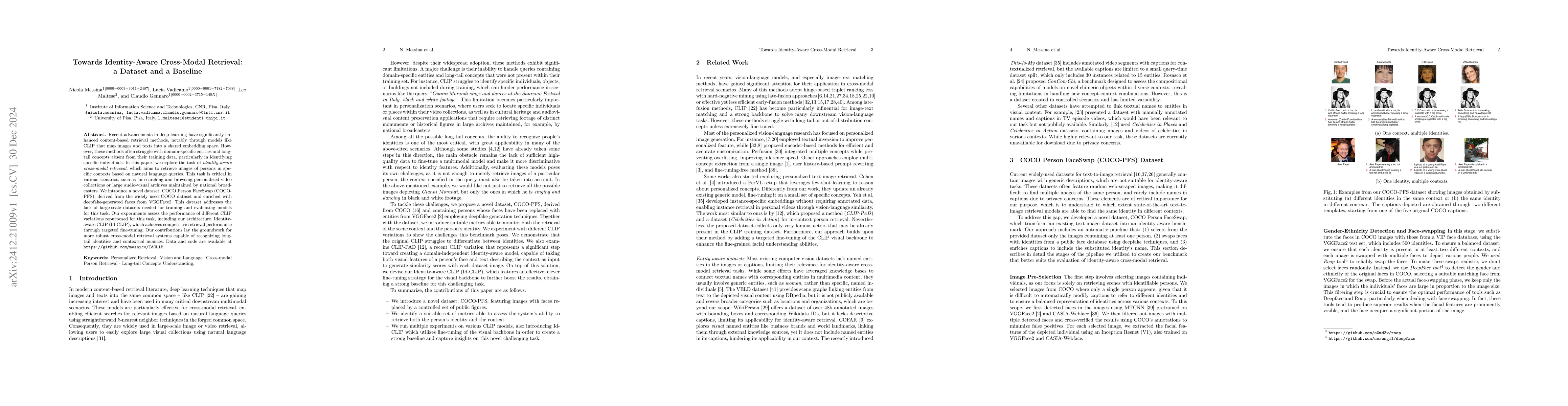Thumbnail for Towards Identity-Aware Cross-Modal Retrieval: a Dataset and a Baseline