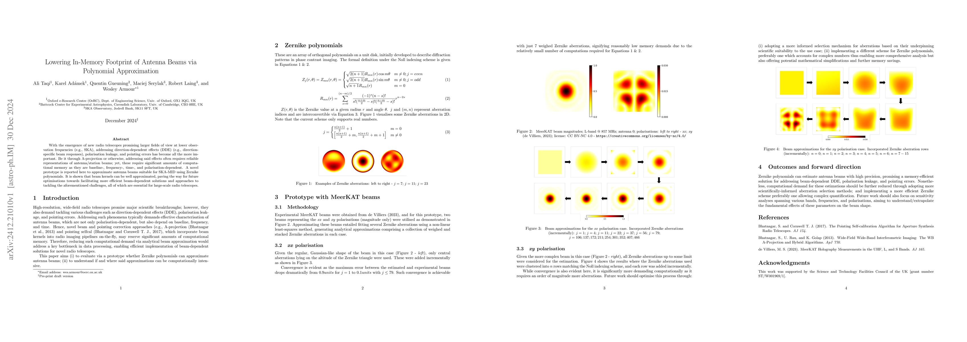 Thumbnail for Lowering In-Memory Footprint of Antenna Beams via Polynomial
  Approximation