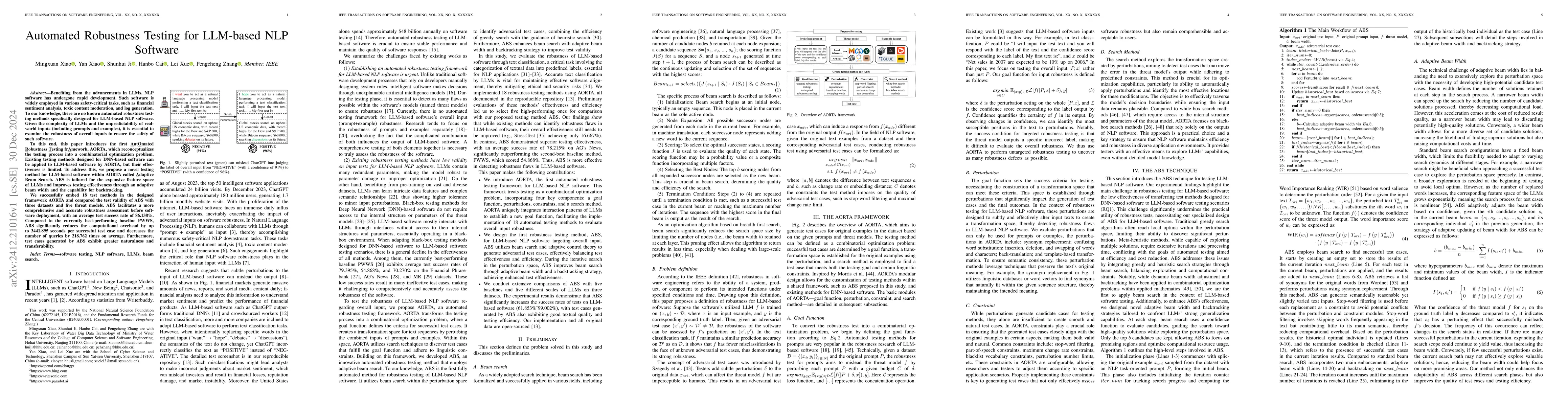Thumbnail for Automated Robustness Testing for LLM-based NLP Software