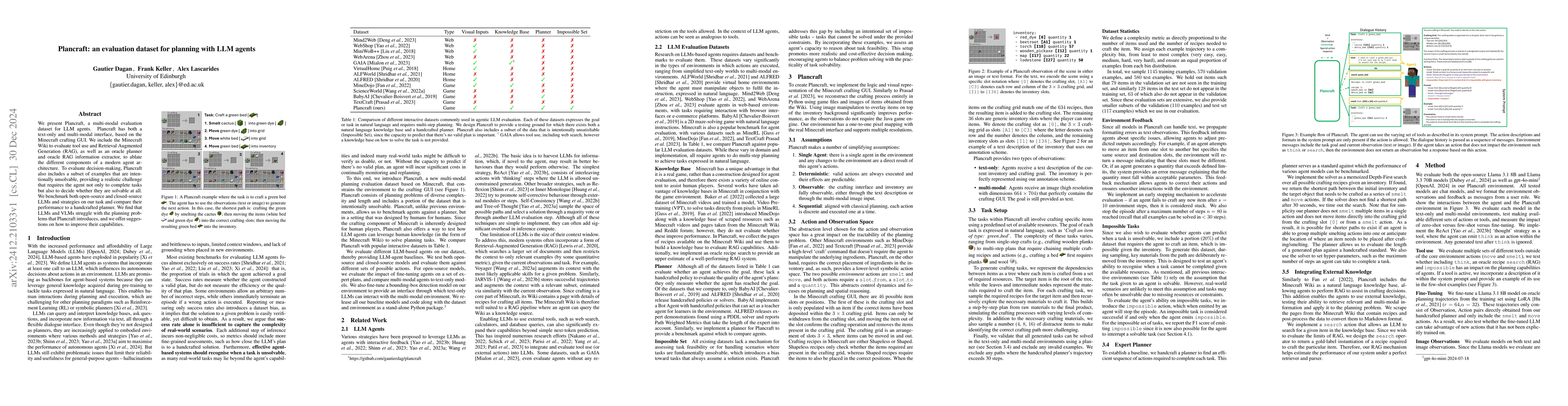 Thumbnail for Plancraft: an evaluation dataset for planning with LLM agents