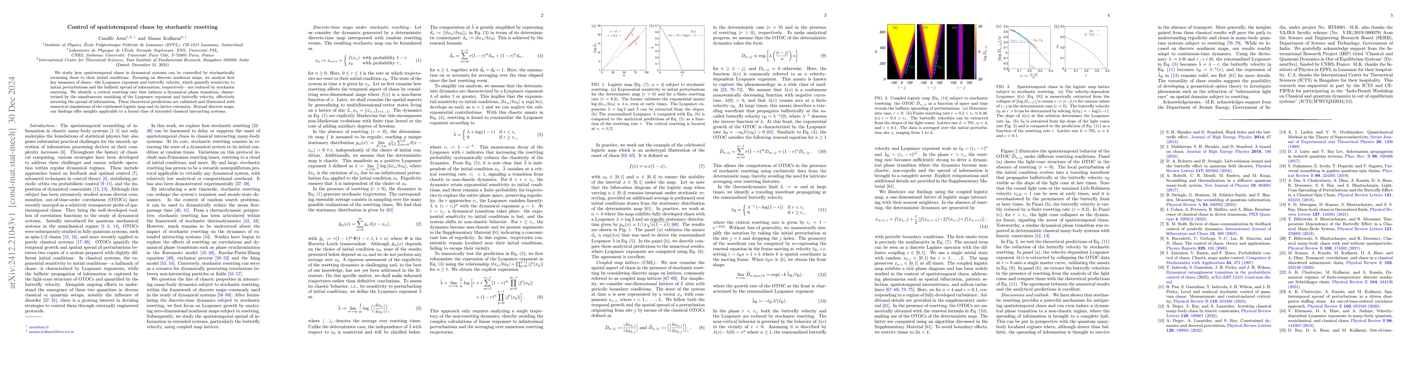 Thumbnail for Control of spatiotemporal chaos by stochastic resetting