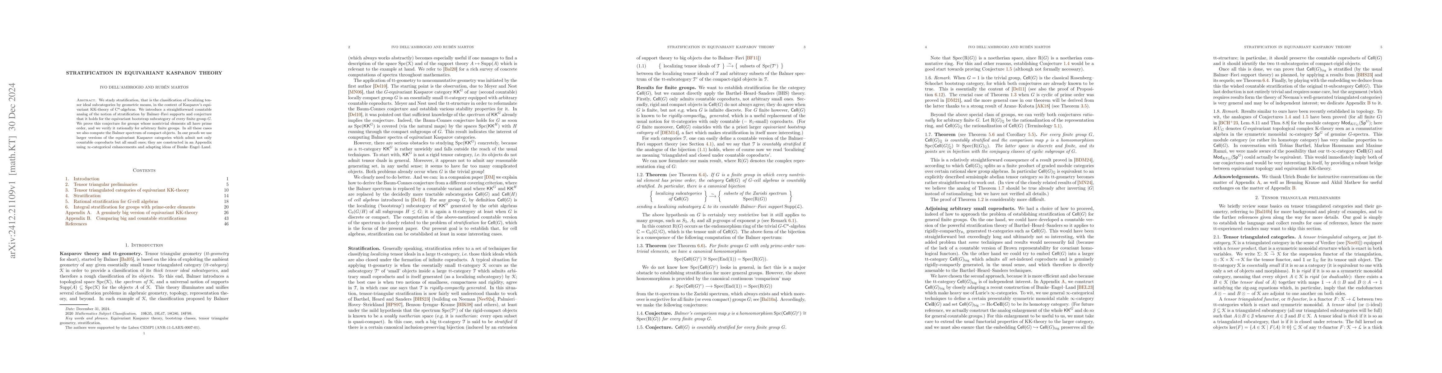 Thumbnail for Stratification in equivariant Kasparov theory
