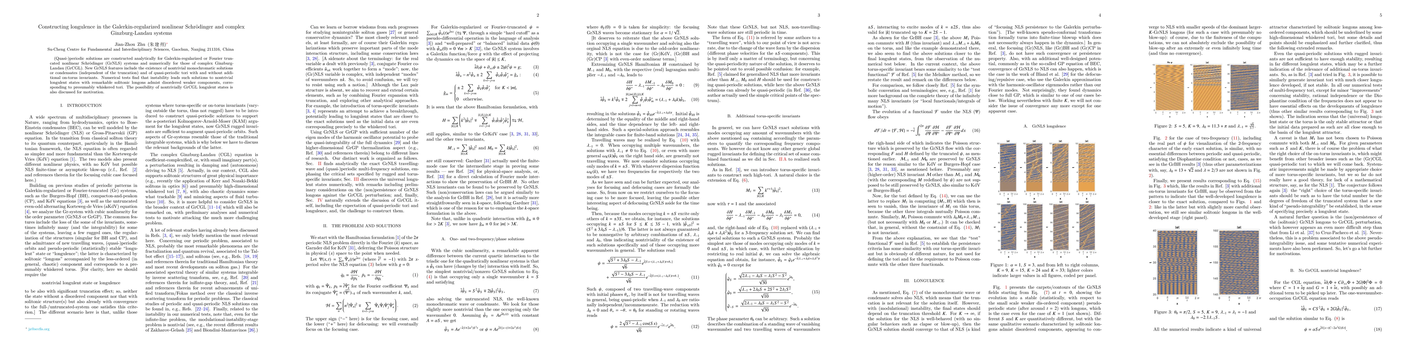 Thumbnail for Constructing longulence in the Galerkin-regularized nonlinear
  Schrödinger and complex Ginzburg-Landau systems
