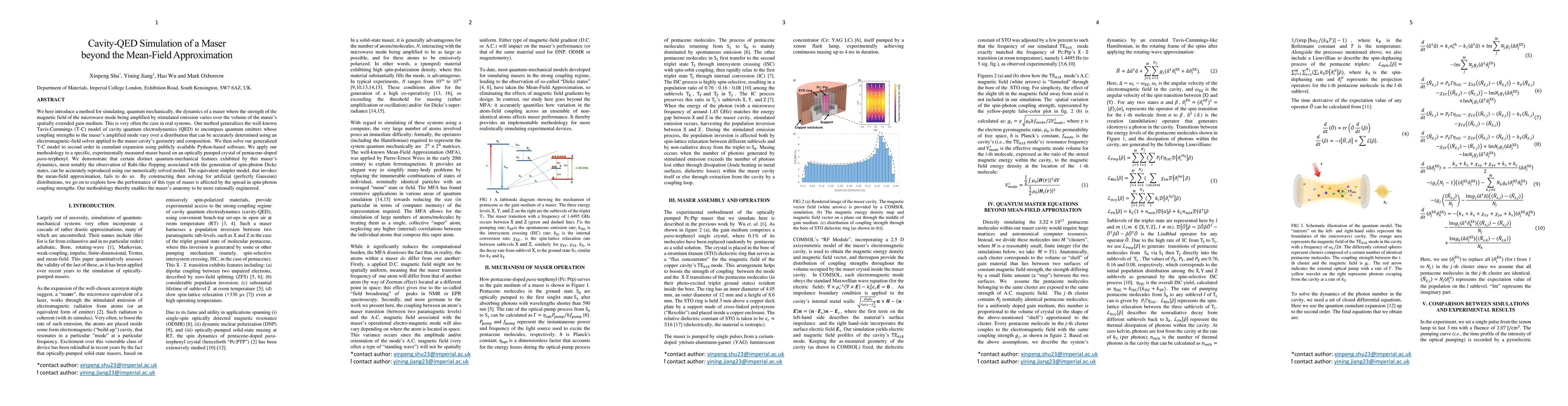 Thumbnail for Cavity-QED Simulation of a Maser beyond the Mean-Field Approximation