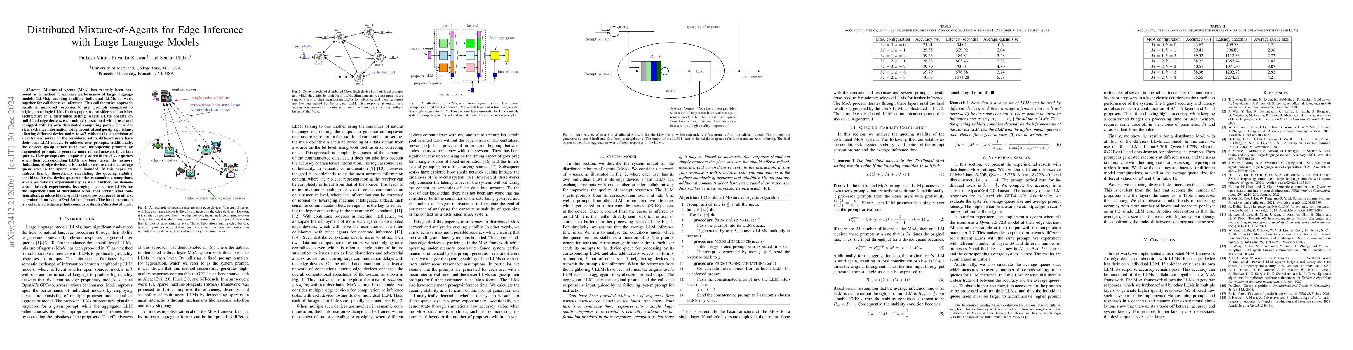 Thumbnail for Distributed Mixture-of-Agents for Edge Inference with Large Language
  Models