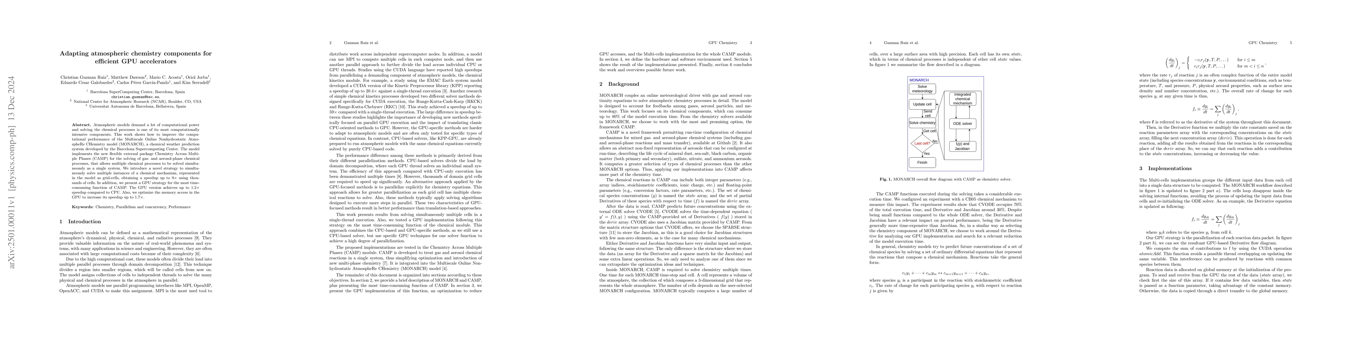 Thumbnail for Adapting Atmospheric Chemistry Components for Efficient GPU Accelerators