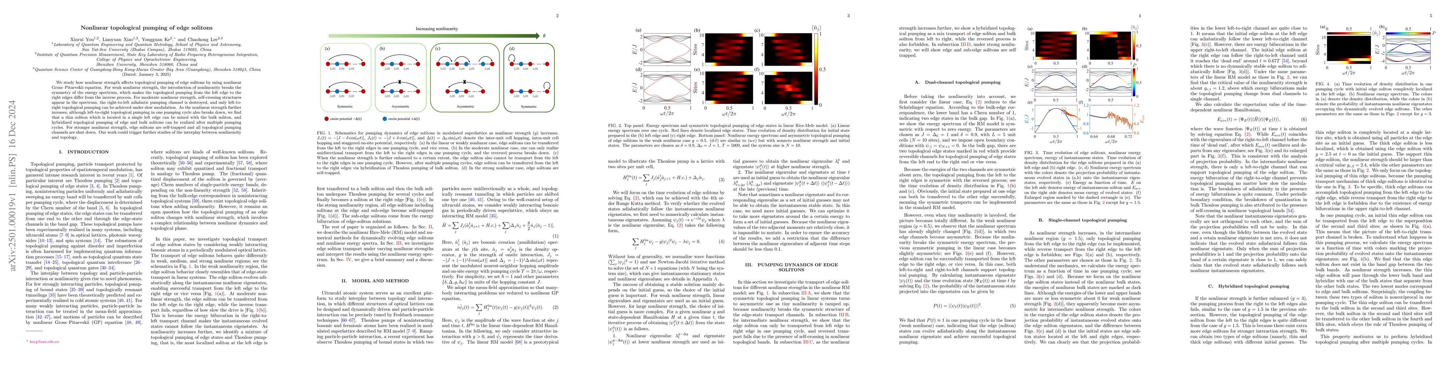 Thumbnail for Nonlinear topological pumping of edge solitons