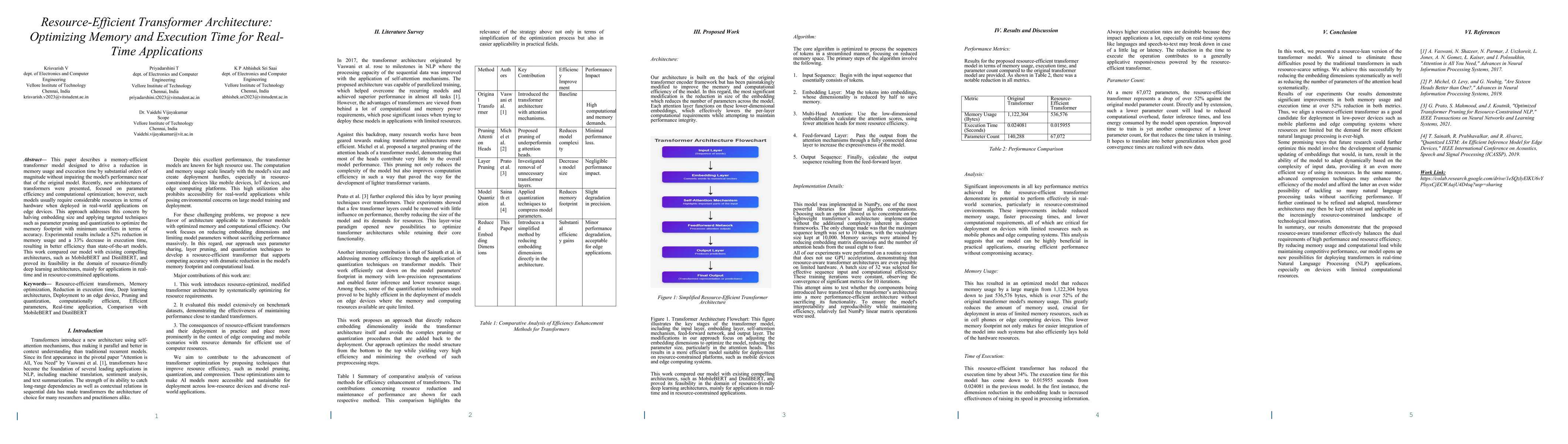 Thumbnail for Resource-Efficient Transformer Architecture: Optimizing Memory and
  Execution Time for Real-Time Applications