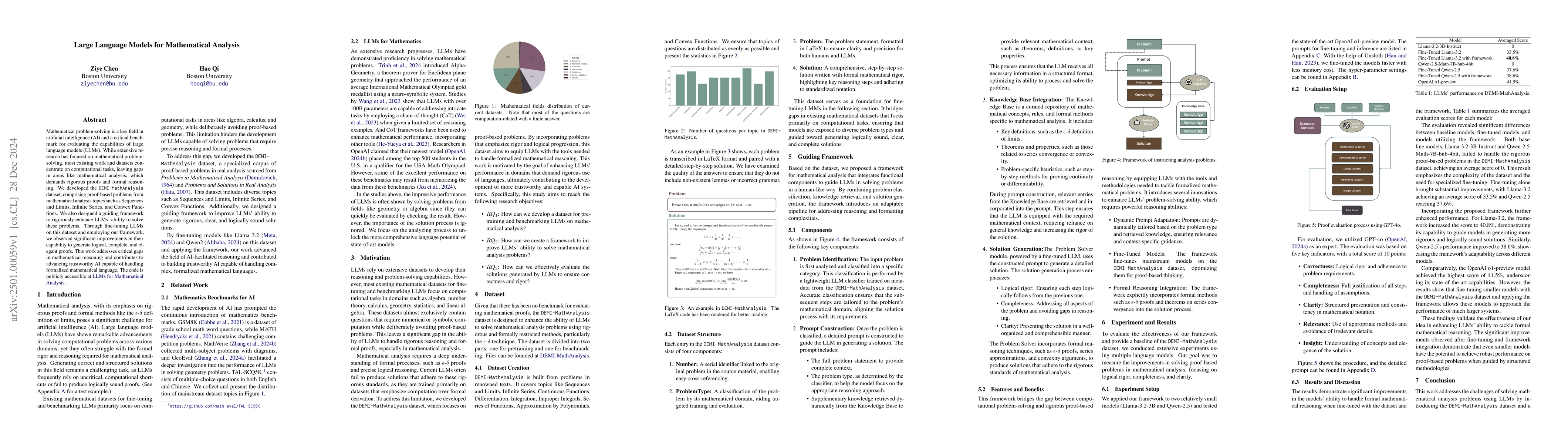 Thumbnail for Large Language Models for Mathematical Analysis
