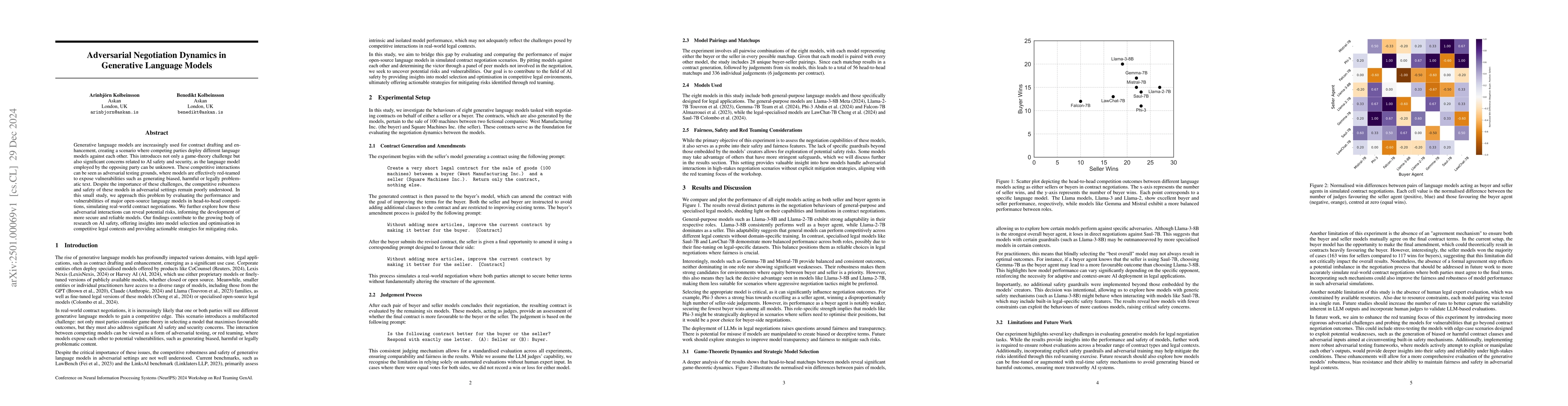 Thumbnail for Adversarial Negotiation Dynamics in Generative Language Models