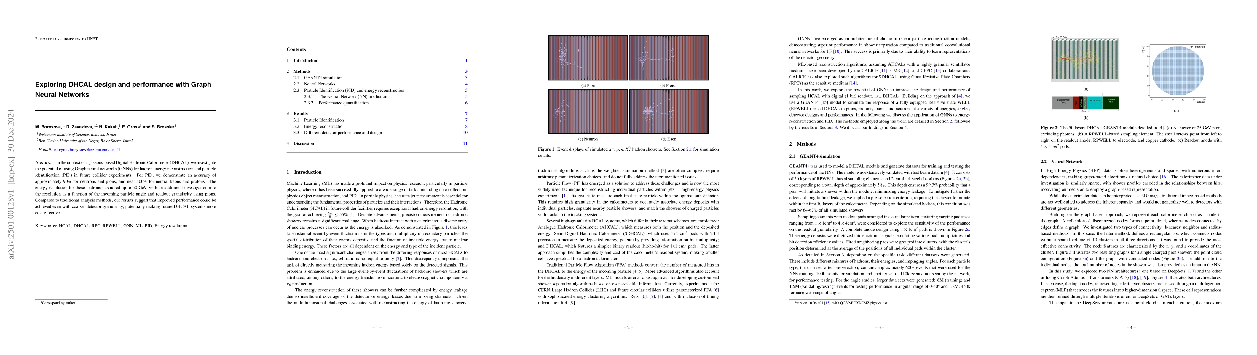 Thumbnail for Exploring DHCAL design and performance with Graph Neural Networks