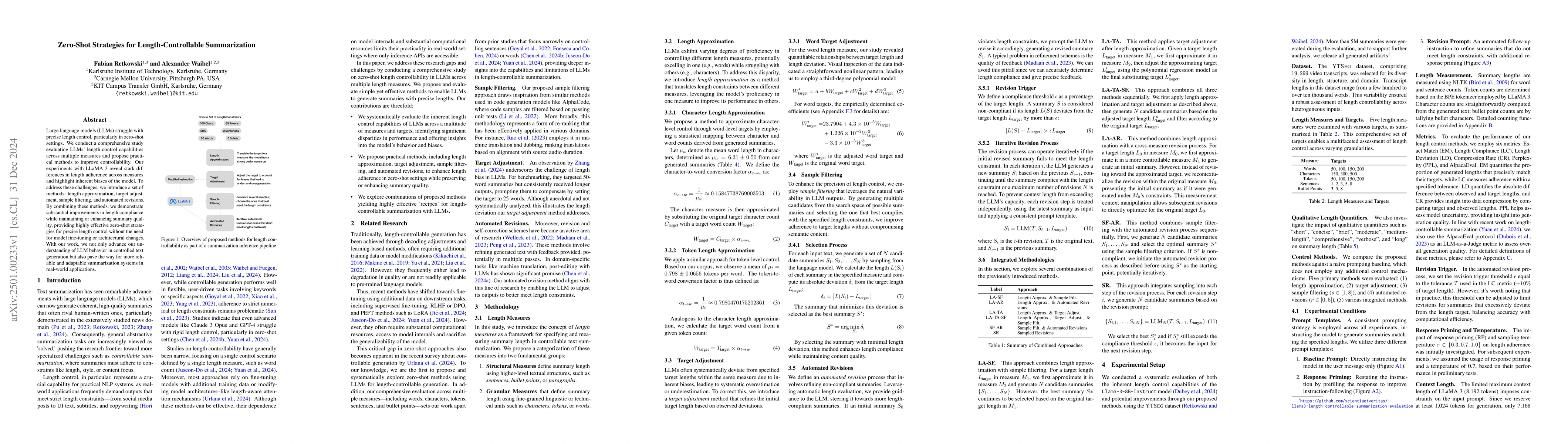 Thumbnail for Zero-Shot Strategies for Length-Controllable Summarization