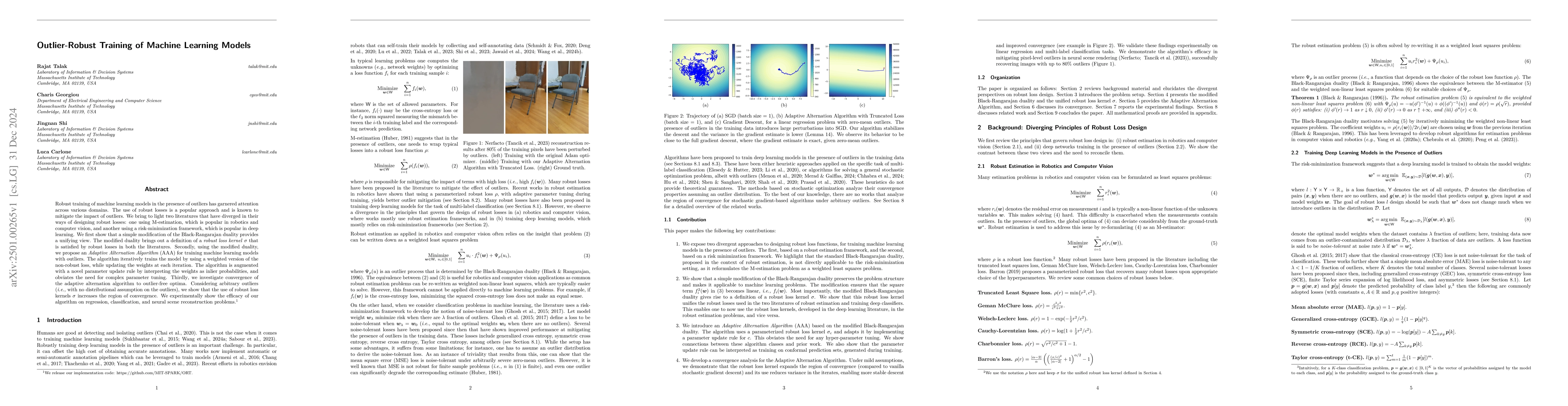 Thumbnail for Outlier-Robust Training of Machine Learning Models