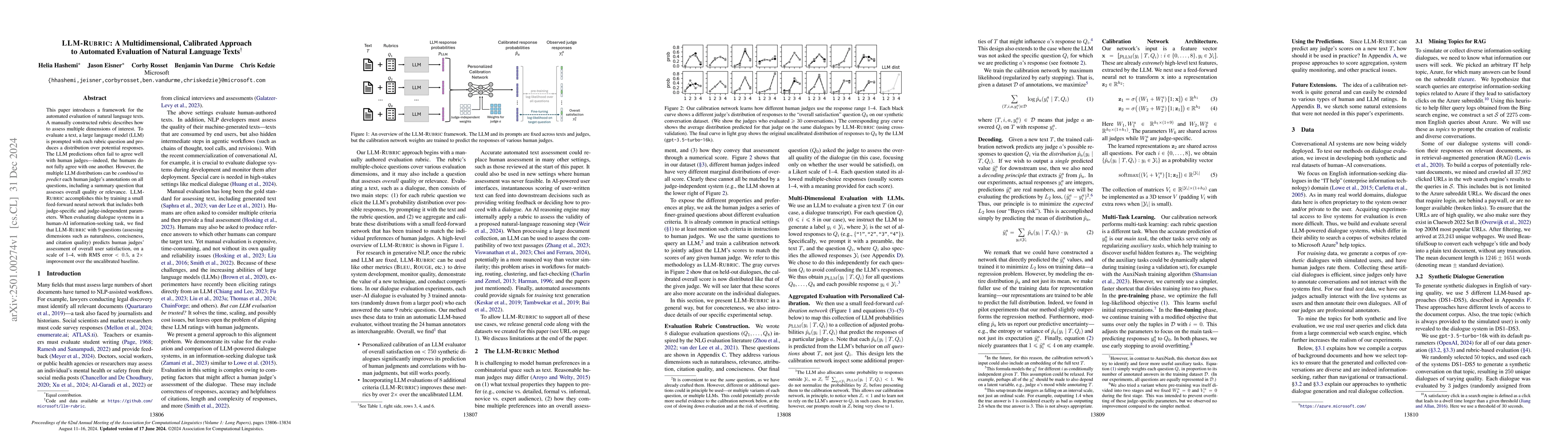 Thumbnail for LLM-Rubric: A Multidimensional, Calibrated Approach to Automated
  Evaluation of Natural Language Texts