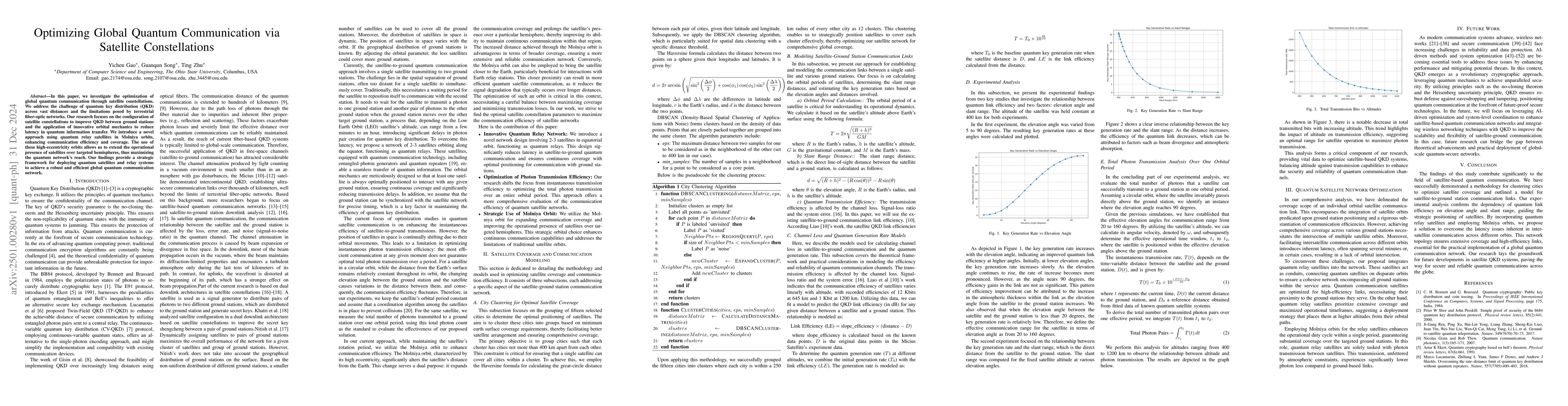 Thumbnail for Optimizing Global Quantum Communication via Satellite Constellations