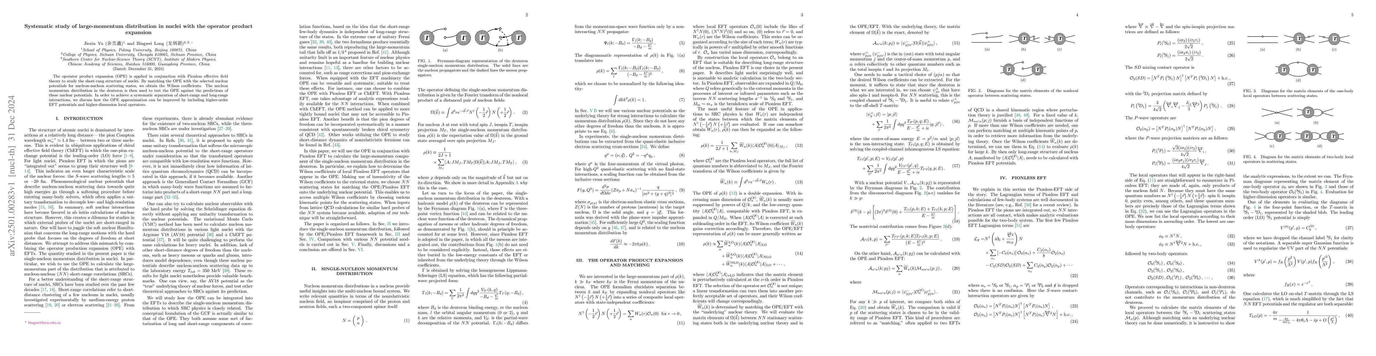 Thumbnail for Systematic study of large-momentum distribution in nuclei with the
  operator product expansion