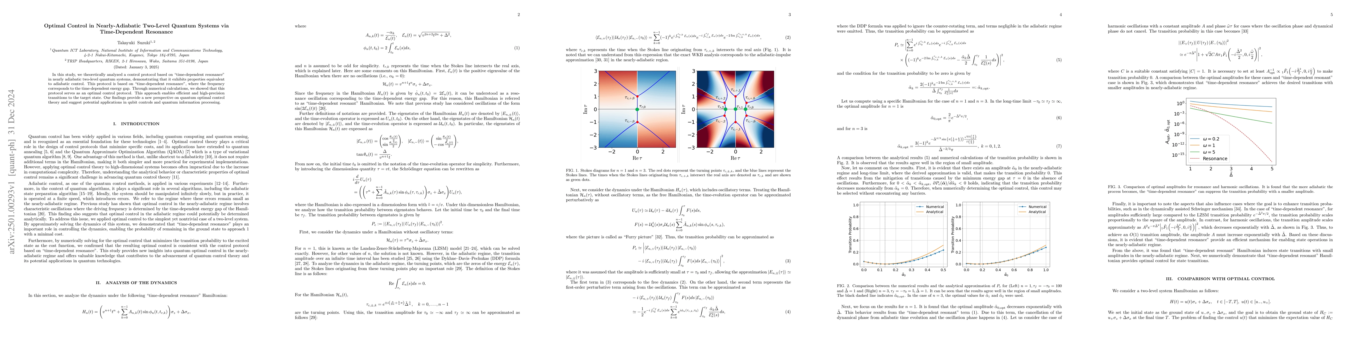 Thumbnail for Optimal Control in Nearly-Adiabatic Two-Level Quantum Systems via
  Time-Dependent Resonance