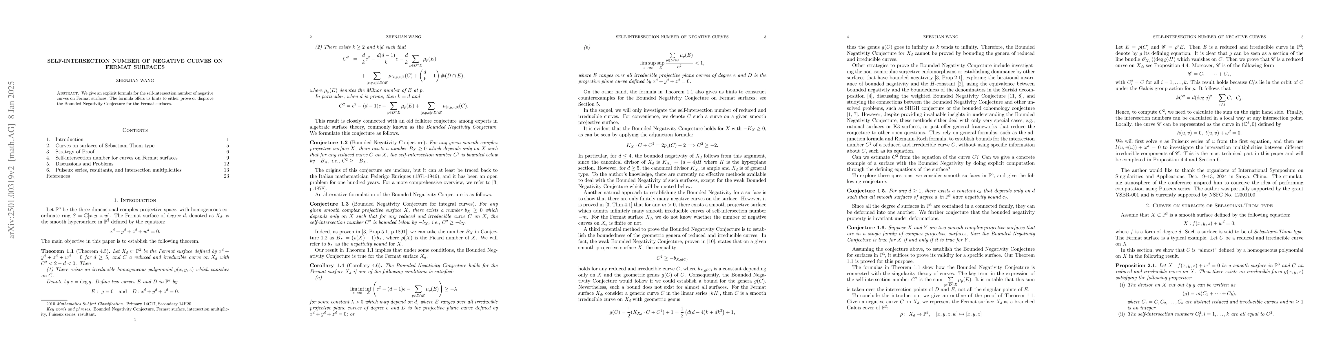 Thumbnail for Self-intersection Number of Negative Curves on Fermat Surfaces